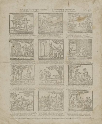 May, youth! your eye and spirit be amused / With Biblical historical matters; In which God's power is shown to you, / Who punishes evil and rewards good