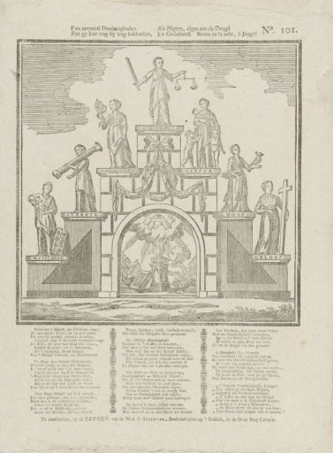 A set of seven qualities / You see here step by step, / As duties proper to virtue / And Religion, take heed of them, ô youth!
