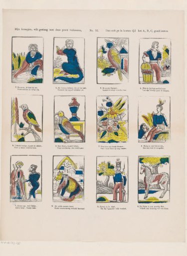 My boys, if you constantly study this print, / Then in a short time you will learn the A, B, C well