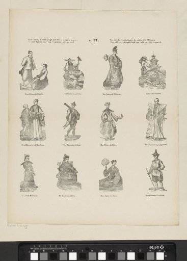 This plate, dear youth, will surely be welcome to you, / It presents figures from the greatest empire on earth / You see the clothing, the customs of the Chinese / Renowned for diligence and cleverness far and wide