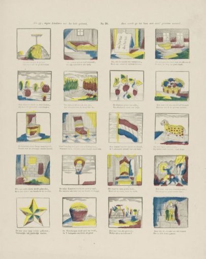 When you, my children, have learned your lesson, / Then you will be rewarded with these prints