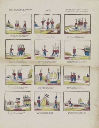 Where the heart beats for country and king, / Every citizen is always a soldier. / Where everyone strives to fight for the fatherland / Everyone sees themselves freed from the yoke