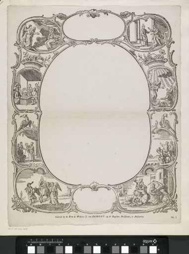 Greeting card with scenes from the New Testament