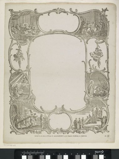 Wish letter with scenes of the Passion
