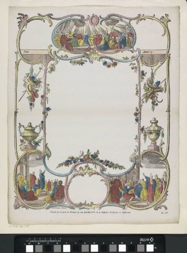 Wish letter with scenes from the New Testament