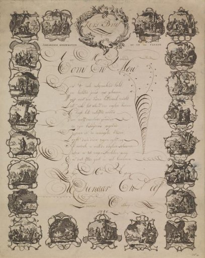 Wish card with the journeys of Abraham