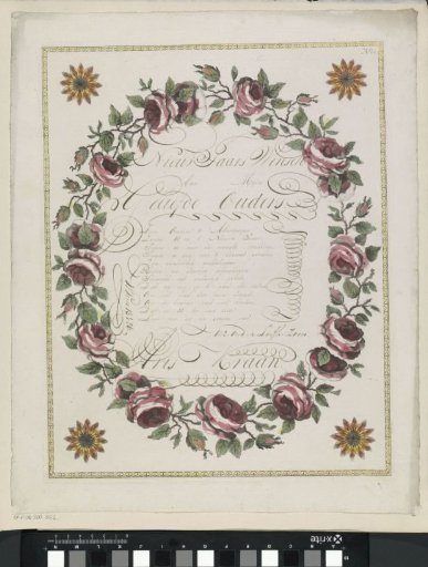 Greeting card with a rosary