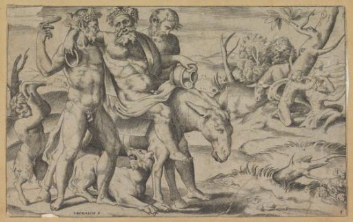 Silenus Riding a Donkey