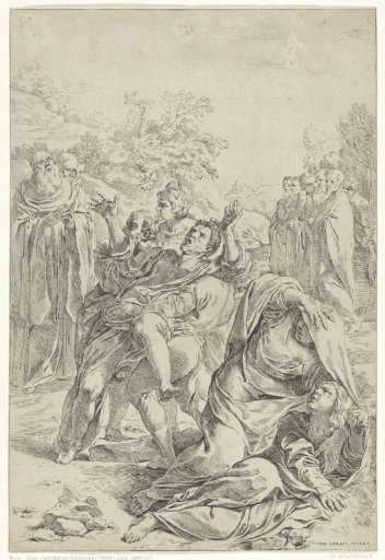 Saint Benedict driving out a demon