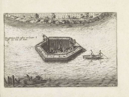 Building a wall in the river