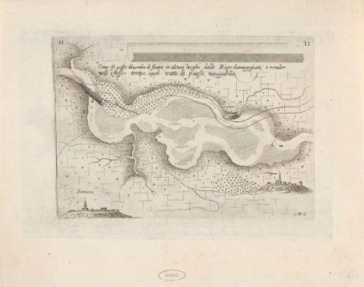 Map Showing the Course of the Tiber