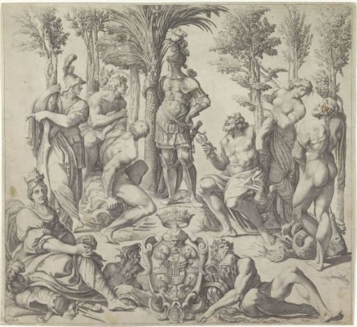 Duke of Mantua with the six principal Roman gods