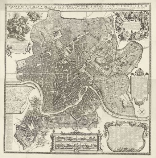 Map of the city of Rome