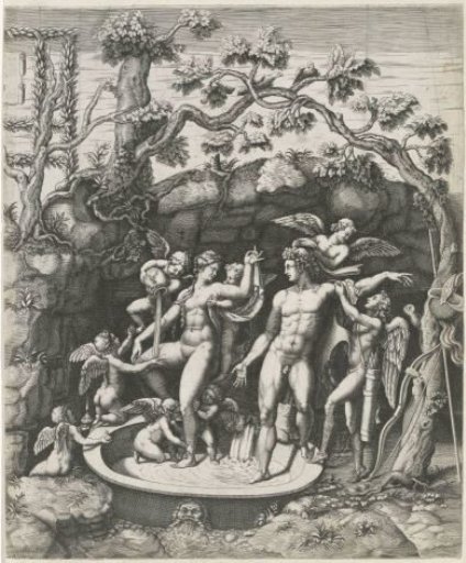 Wedding Feast of Amor and Psyche (right part)