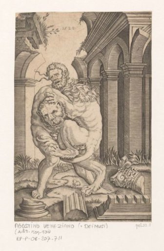 Hercules and the Nemean lion