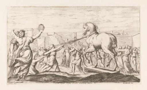 The Trojan Horse is brought in