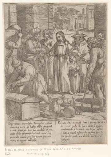 Saint Anthony Gives His Wages to the Poor