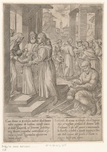 Saint Anthony Brings His Sister to the Nuns