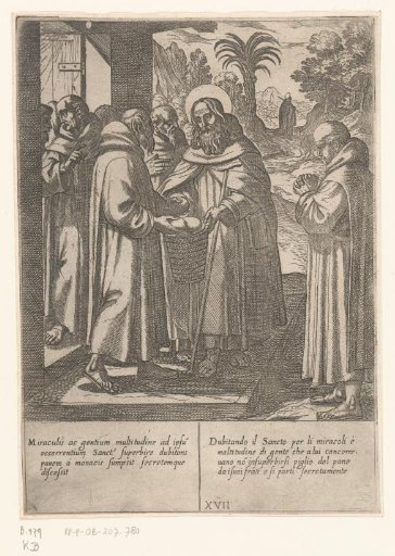 Saint Anthony Receives Bread from the Monks