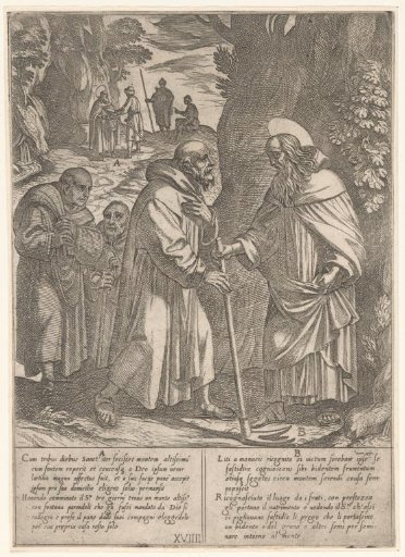 St. Anthony receives food and tools to till the ground