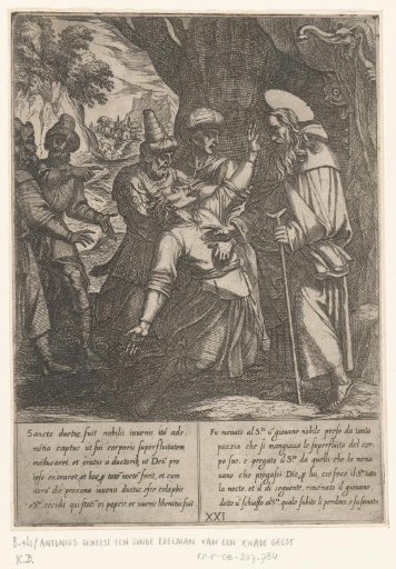 St. Anthony cures the madness of a young nobleman