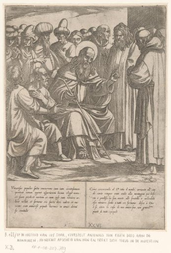 St. Anthony foretells his own death