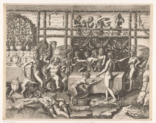 Preparations for the Wedding Feast of Amor and Psyche (Middle Part)