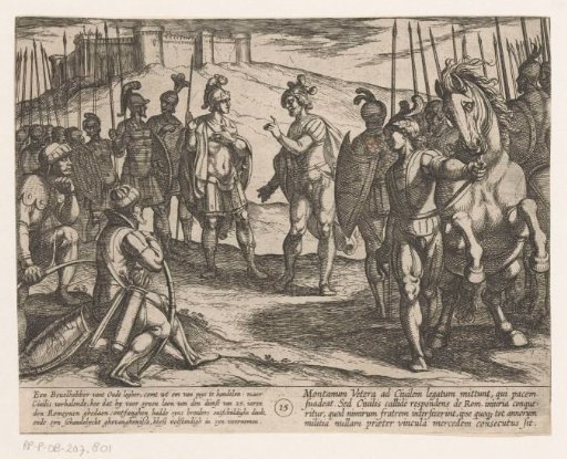 Julius Civilis negotiating with a Roman commander
