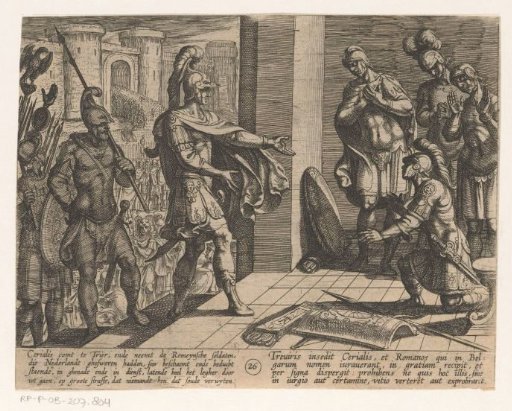 Cerialis pardons Roman soldiers who had helped Julius Civilis
