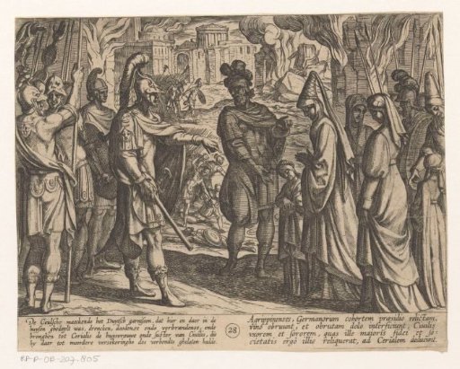 Cologne troops bring Civilis' wife and sister to Cerialis