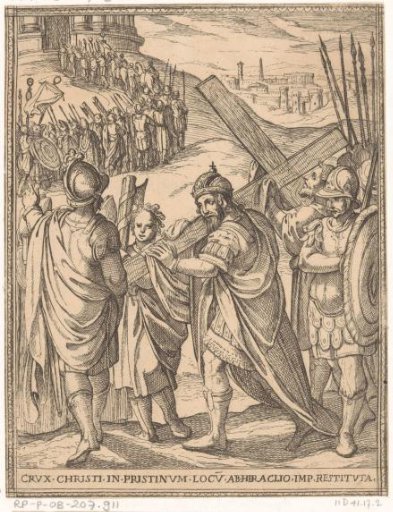 Heraclius Carries the True Cross in Triumph