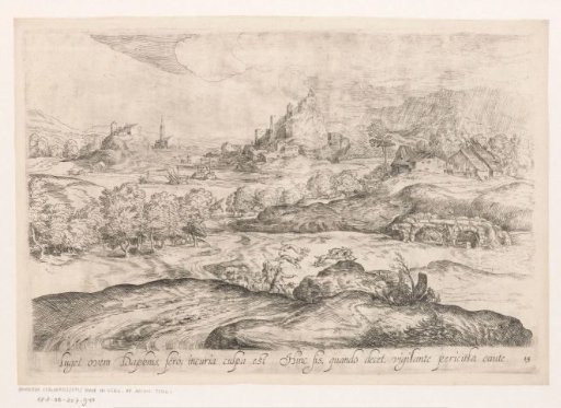 Landscape with shepherds and a flock