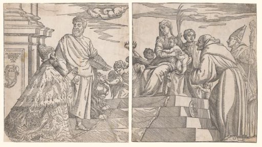 Doge Francesco Donato kneeling before Mary and Christ