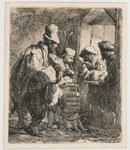 The strolling musicians
