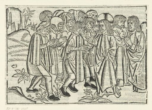 Christ healing lepers