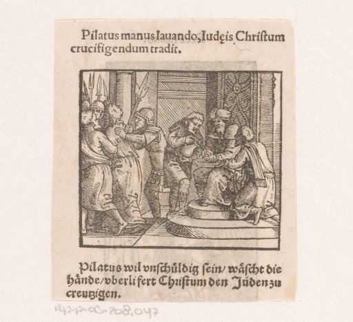 Pilate washes his hands in innocence