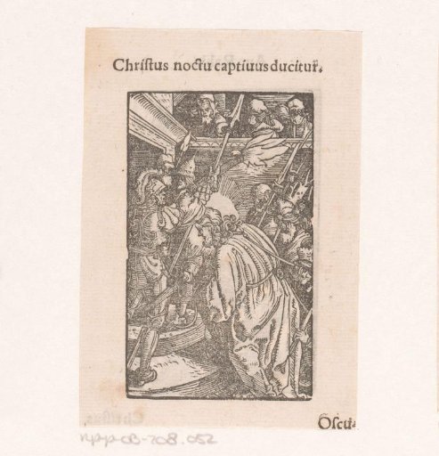 Christ led up the stairs by soldiers