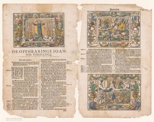 Three scenes from the Revelation of John (Apocalypse)