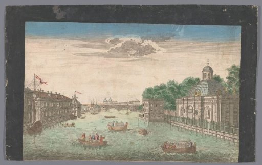 View of the Fontanka River in St. Petersburg seen from the north side