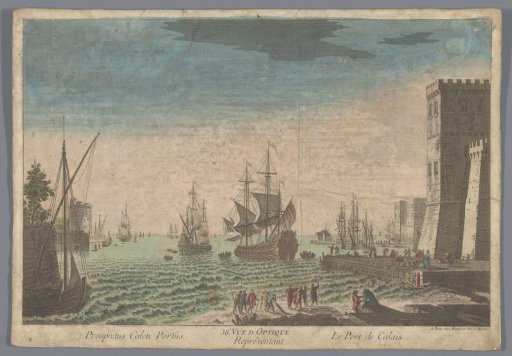 View of the harbor at Calais