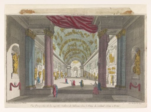 View of the Gallery of the Palazzo Colonna in Rome
