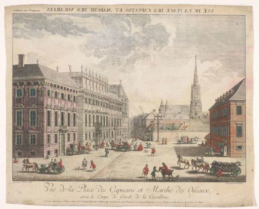 View of the Stadtpalais Liechtenstein on a square in Vienna