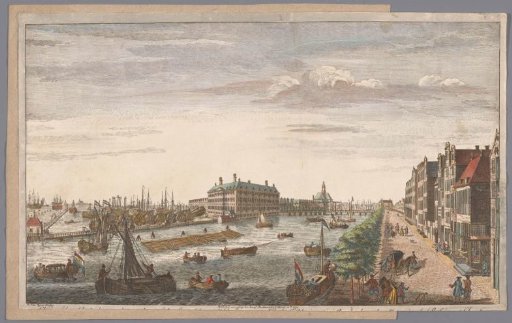 View of 's Lands Zeemagazijn (Admiralty Magazine) in Amsterdam