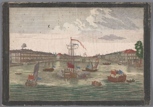View of the River Neva in Saint Petersburg seen from the west side