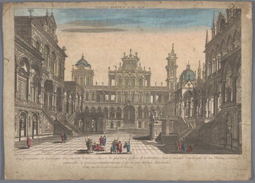 View of the courtyard of a building