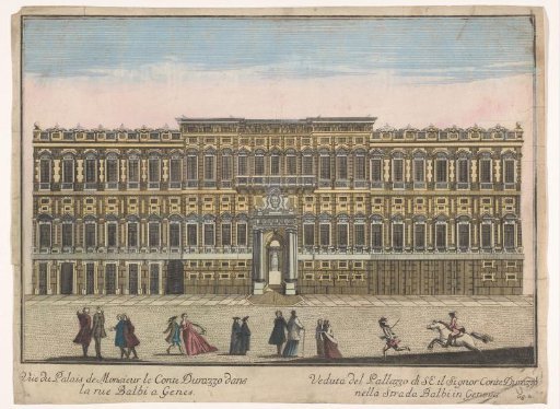 View of the Palazzo Negrone in Genoa