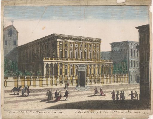 View of the Palazzo Doria-Tursi in Genoa