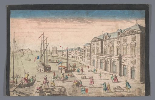 View of the Town Hall and the harbour at Marseille