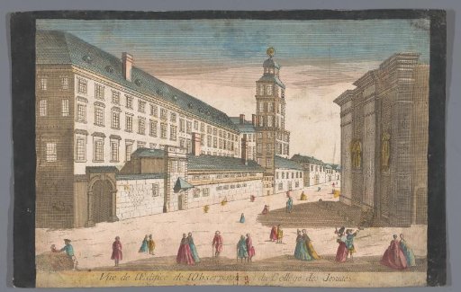 View of the Observatory and the Jesuit College in Rome