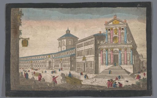 View of the Church of Santo Spirito in Sassia in Rome